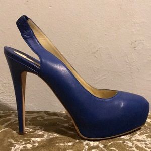 Brian Atwood Platform Heels with back strap